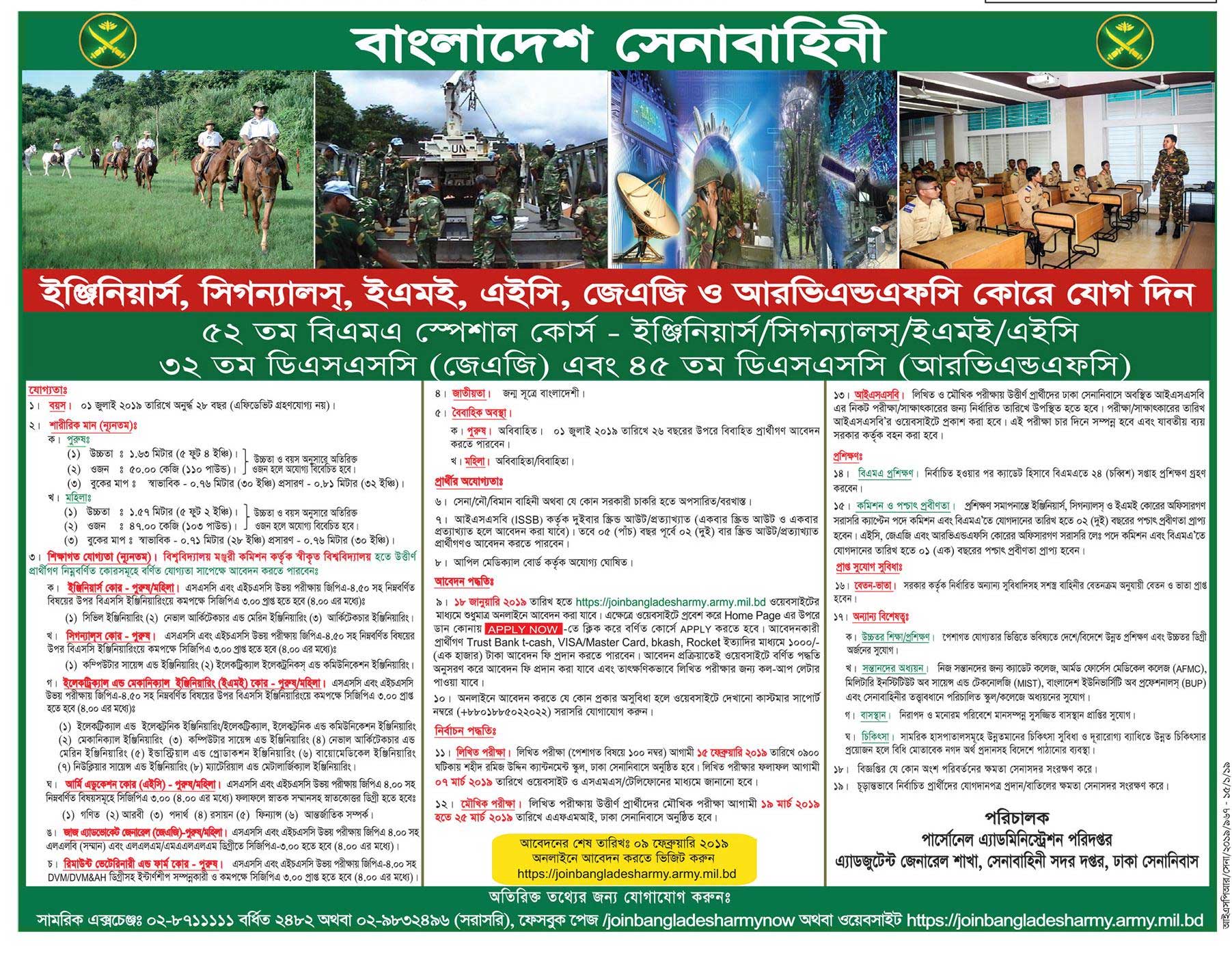 52nd BMA Special Course (Engineers/ Signals/ EME/ AEC)