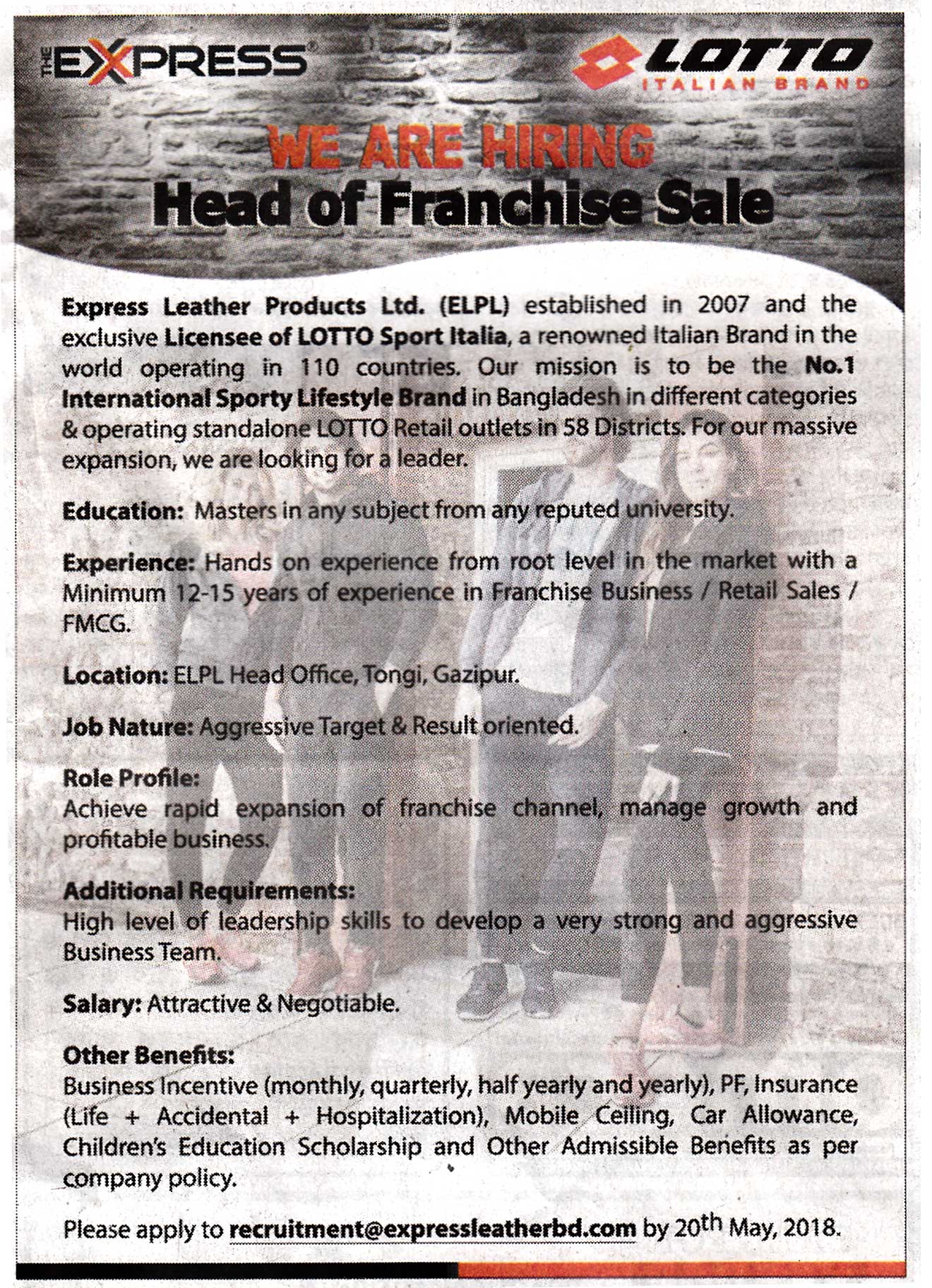 lotto franchise 2018