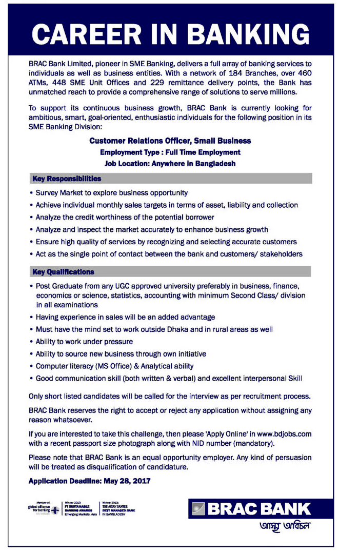 Customer Relations Officer Small Business